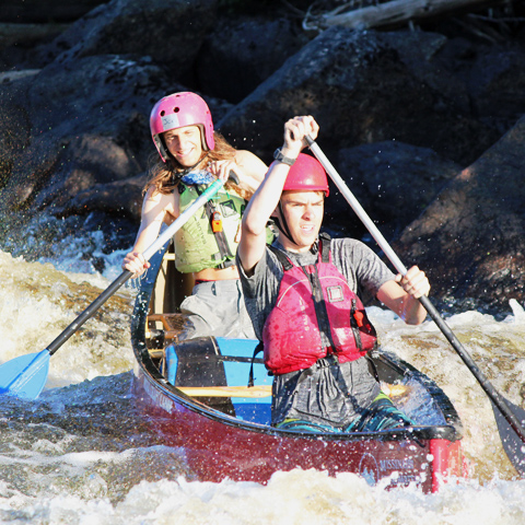 canoeing white water