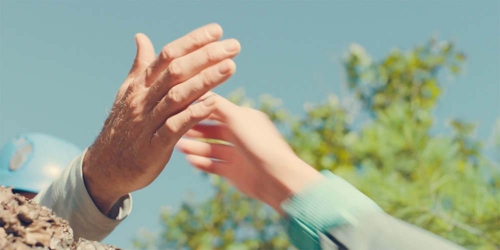 instructor offers a helping hand