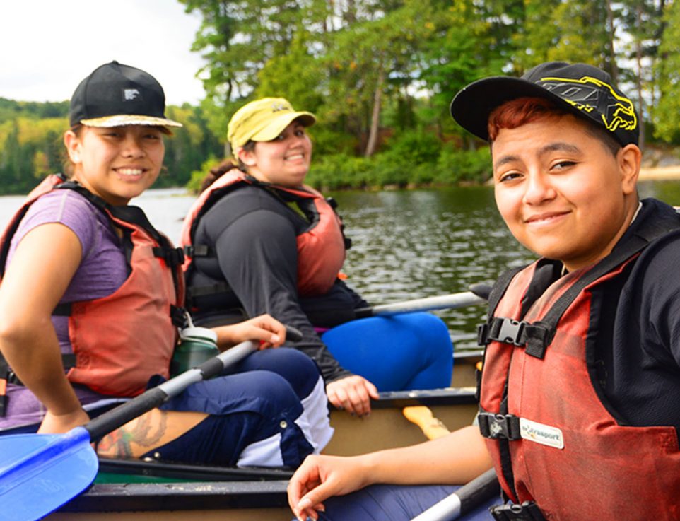 Charitable women canoeing slideshow