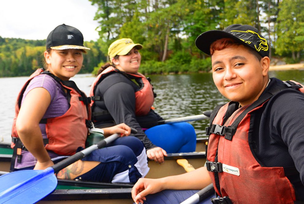 Charitable women canoeing slideshow