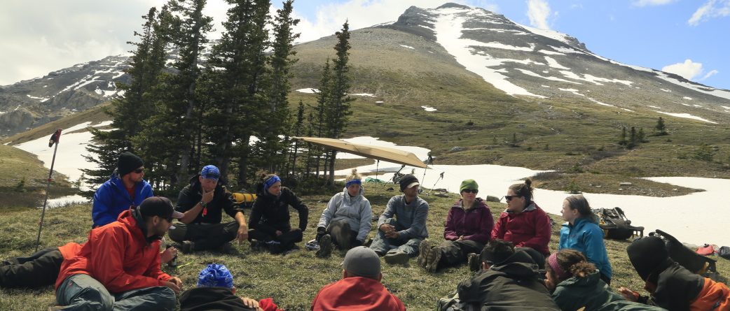 Life-Compass-Rockies-Mountains-hiking-circle-group-discussion