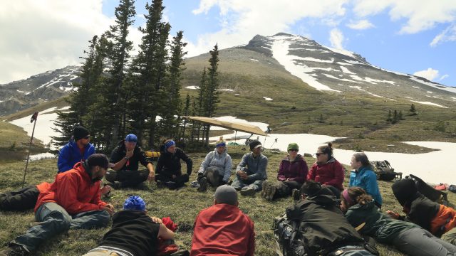 Life-Compass-Rockies-Mountains-hiking-circle-group-discussion