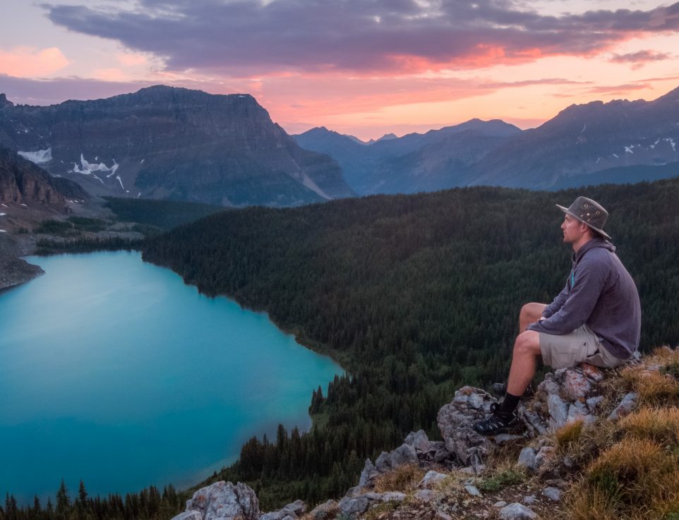 banner-boy-mountains-hiking-reflection-sunset-lookout