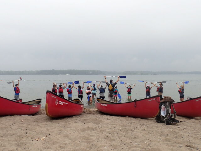 teens paddling toronto islands