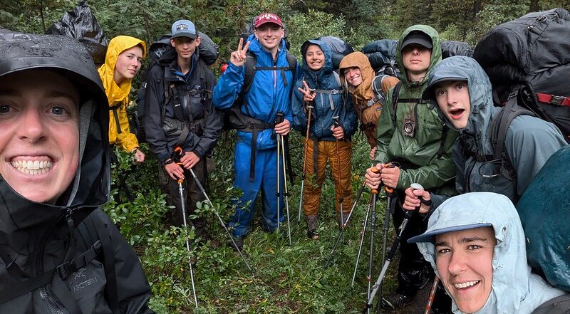 hiking youth forest