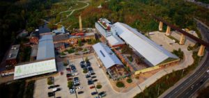 Evergreen Brickworks Building Birdseye View