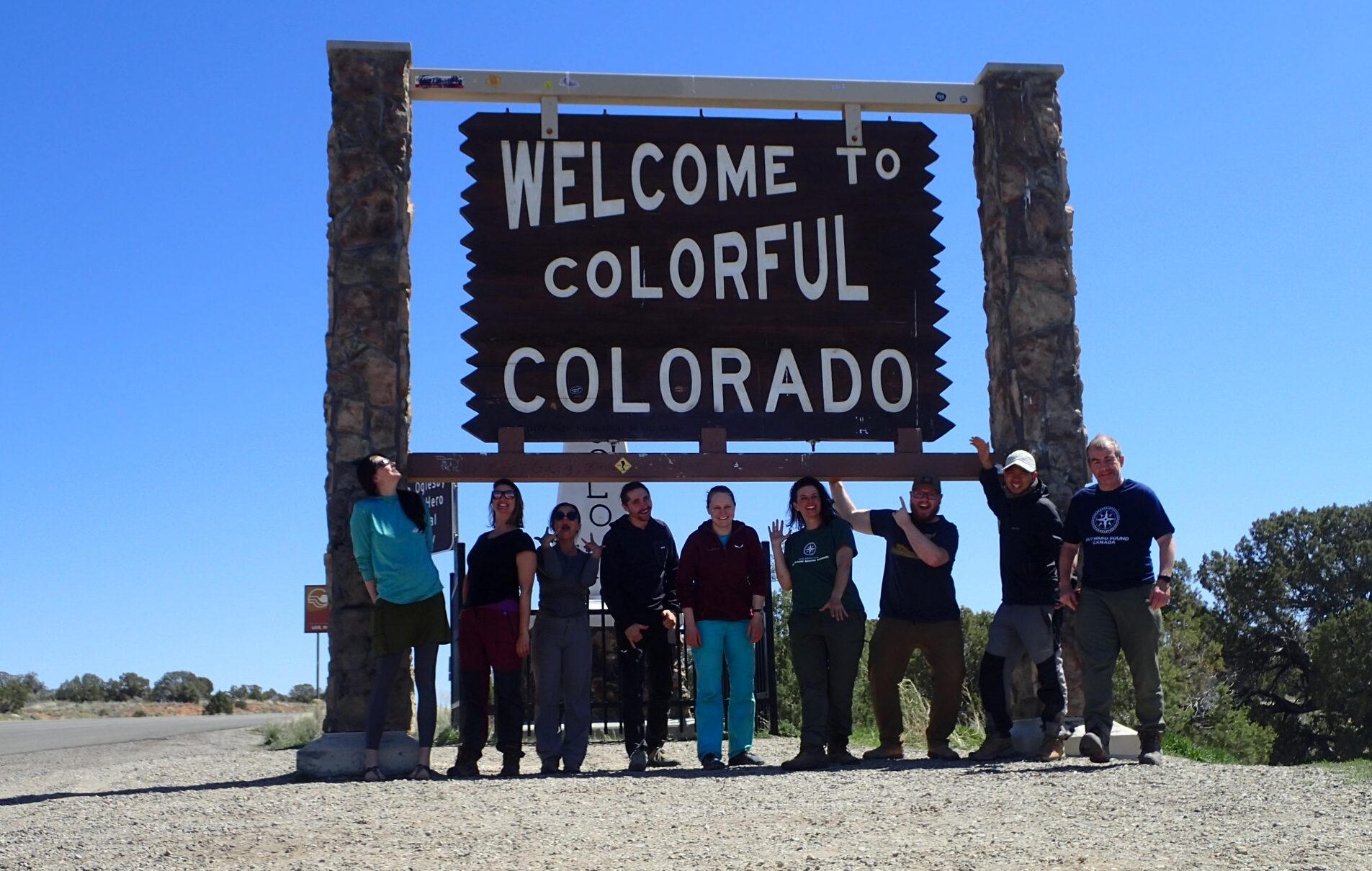 Nine Outward Bound members reunited in Colorado for the Outward Bound of the Americas Symposium 2023